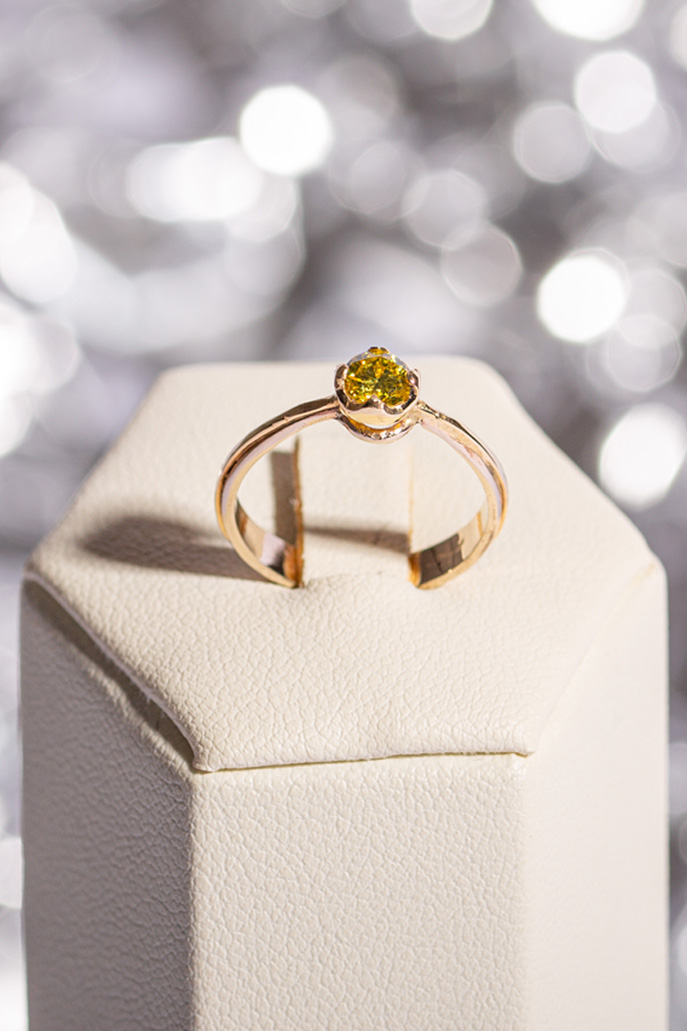 Solitario oro rosa - Collezione Montecristo | Gioielleria artigianale Benedetti di pisa dal 1932