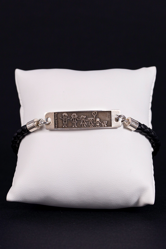 Bracciale pelle e argento - Personalizzazioni | Gioielleria artigianale Benedetti di Pisa dal 1932